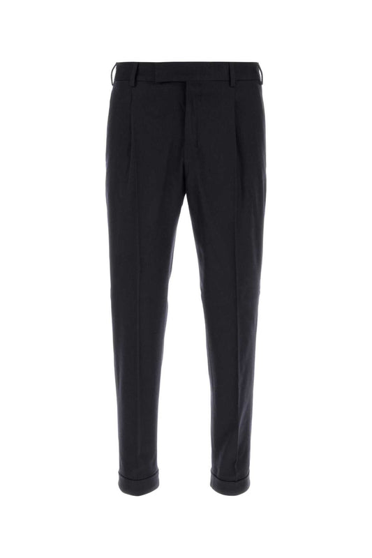 Pt Torino Stretch Wool Blend Trousers — Blue