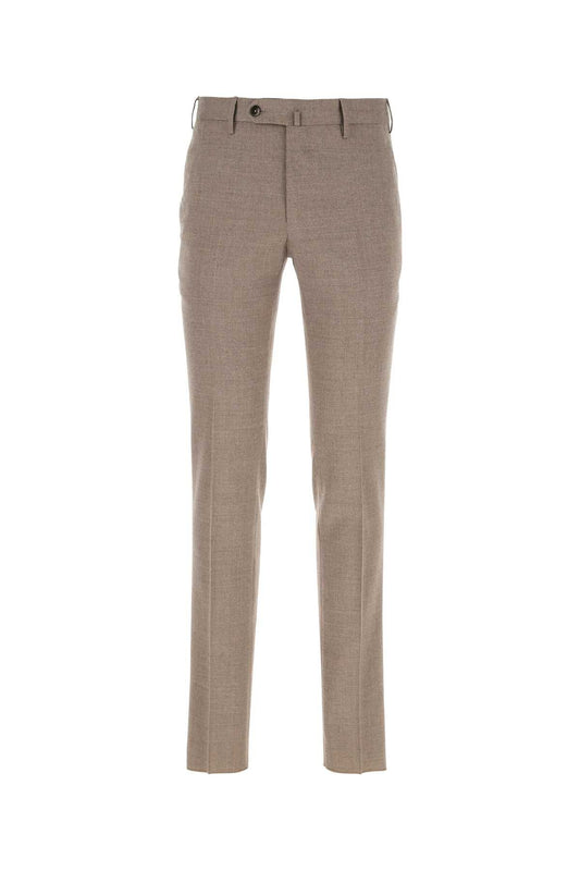 Pt Torino Stretch Virgin Wool Trousers — Gray