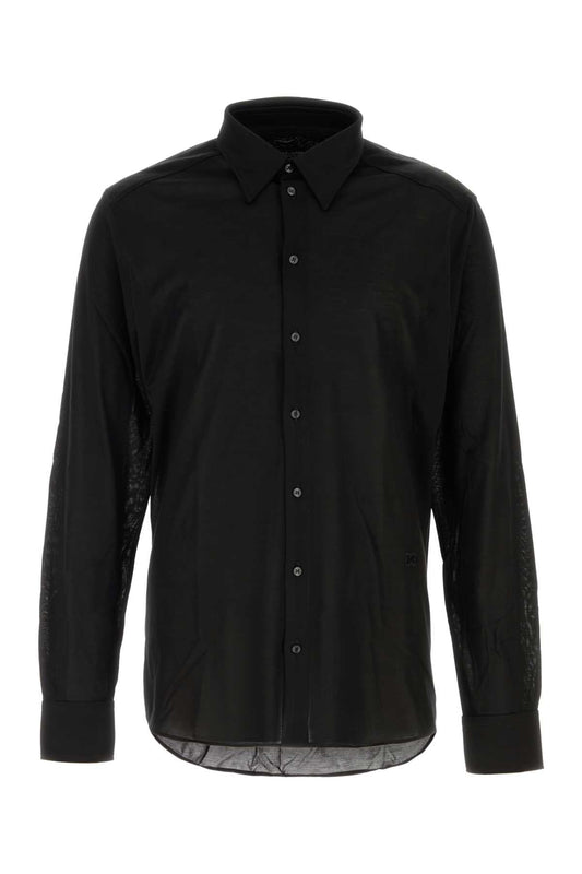 Dolce & Gabbana Silk Jersey Shirt — Black