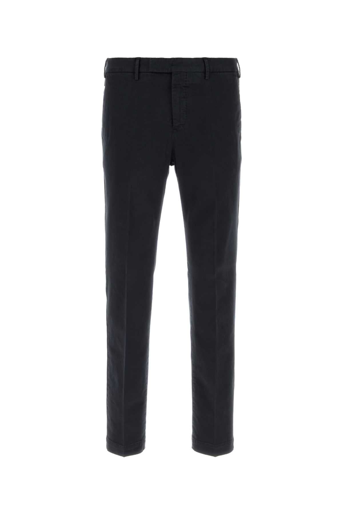 Pt Torino Stretch Cotton Trousers — Blue