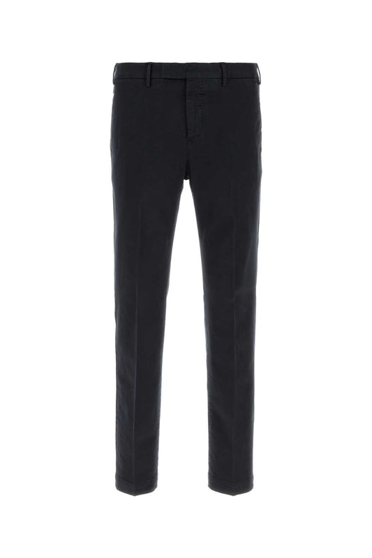 Pt Torino Stretch Cotton Trousers — Blue