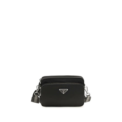 Prada Recycled Polyamide Crossbody Bag — Black