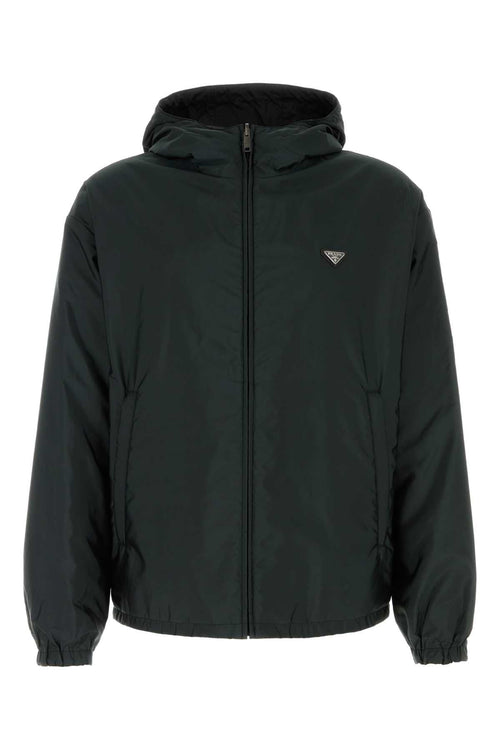 Prada Re-Nylon Reversible Down Jacket — Black