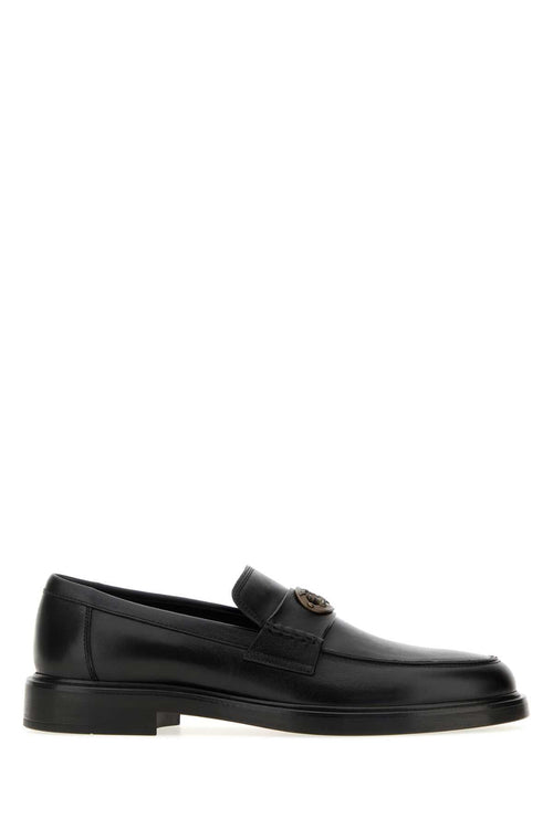 Burberry Calf Grain Leather Loafer — Black