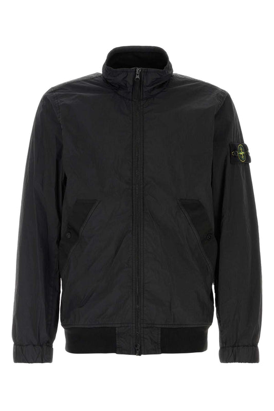Stone Island Nylon Lightweight Jacket — Black