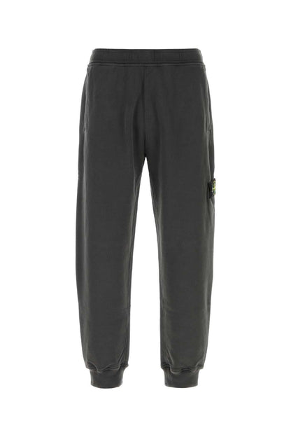 Stone Island Cotton Joggers — Gray