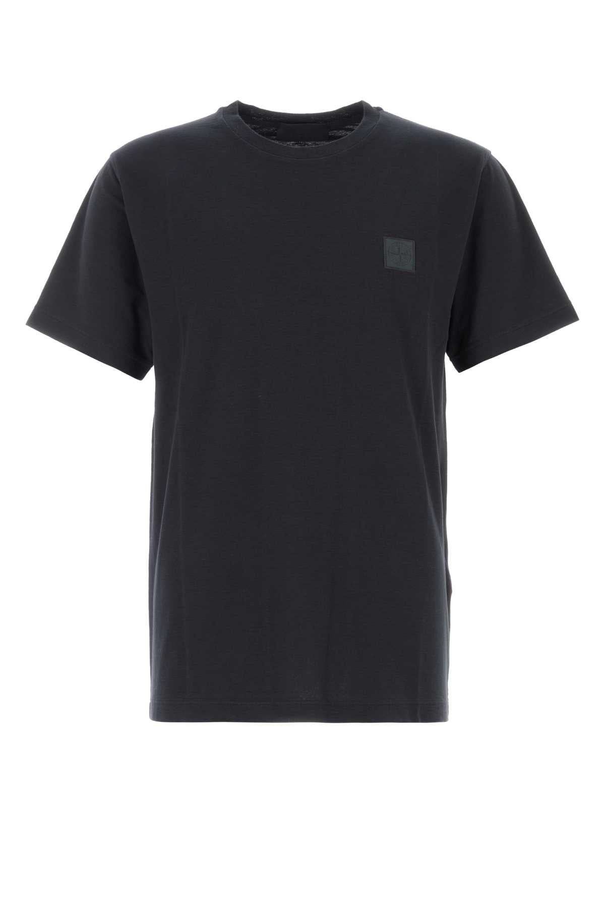 Stone Island Logo-Patch Cotton T-Shirt — Navy