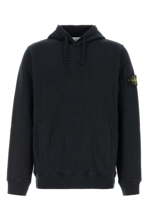 Stone Island Logo-Patched Cotton Sweatshirt — Navy