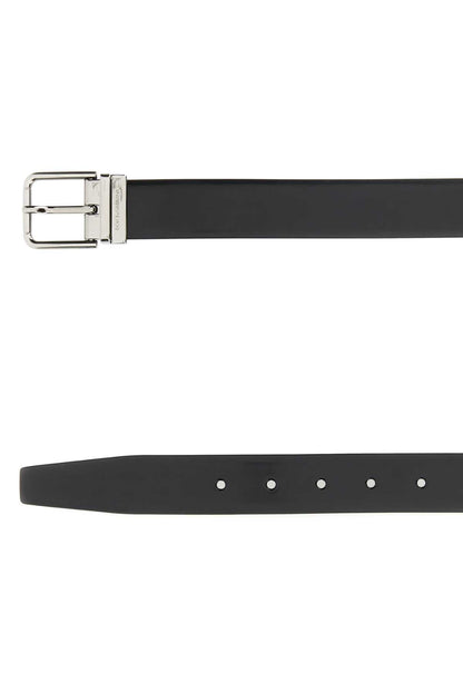 Dolce & Gabbana Leather Belt — Black