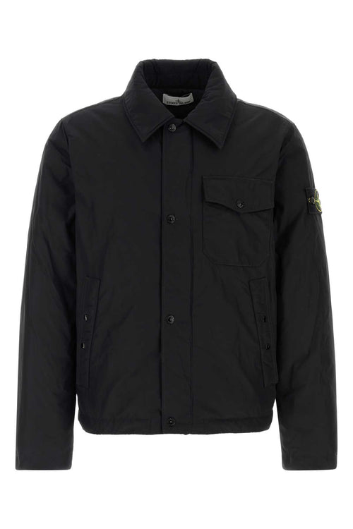 Stone Island Down-Filled Down Jacket — Black