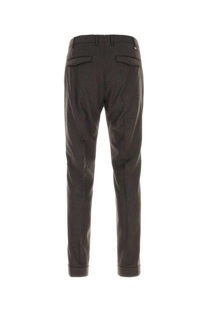 Pt Torino Stretch Wool Trousers — Brown