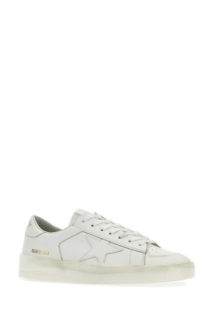 Golden Goose Deluxe Brand Leather Low-Top Sneaker — White