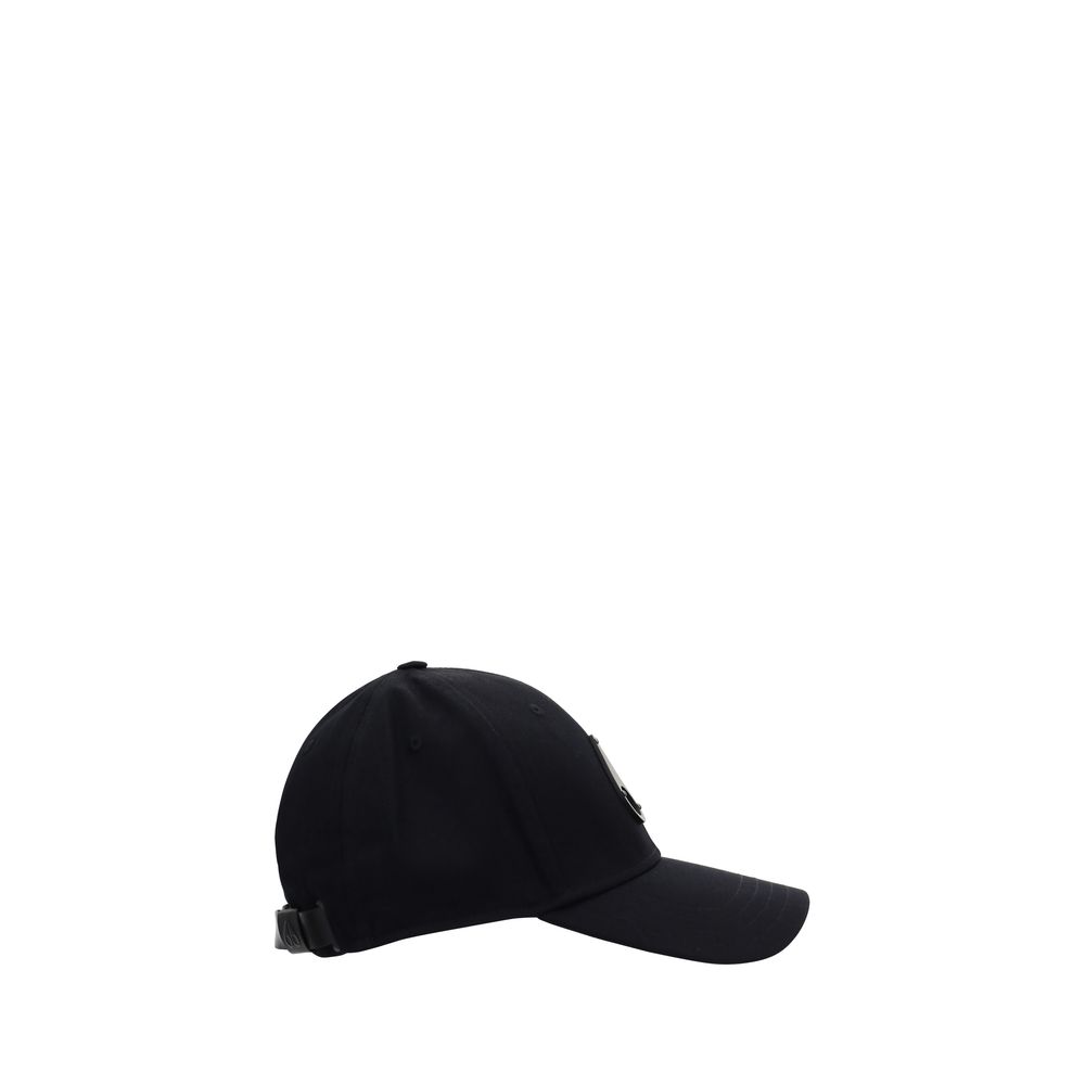 Moose Knuckles MOM31MA534283BB Cotton Logo Baseball Cap — Black