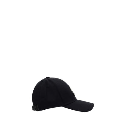 Moose Knuckles MOM31MA534283BB Cotton Logo Baseball Cap — Black