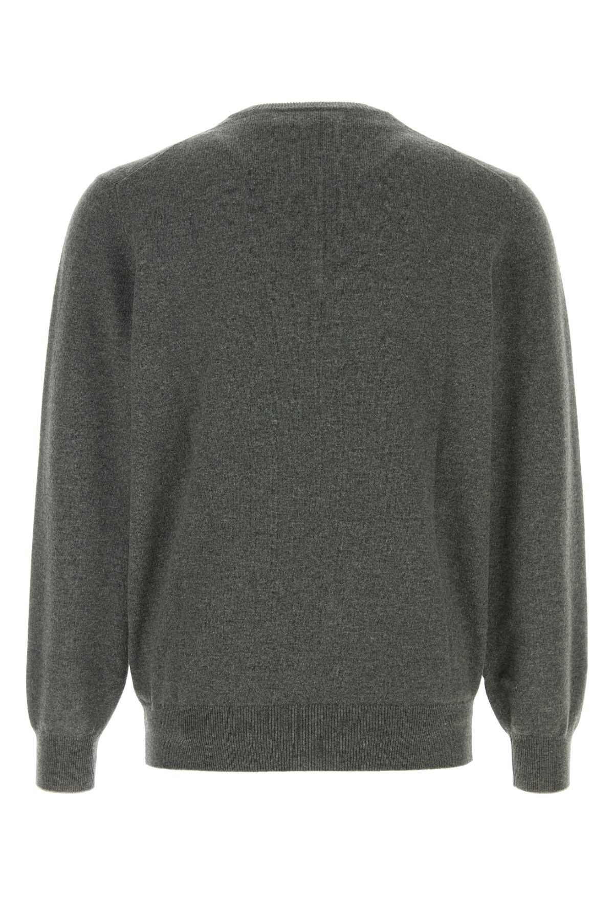 Brunello Cucinelli Neck Sweater — Gray