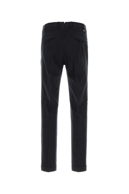 Pt Torino Stretch Cotton Trousers — Blue