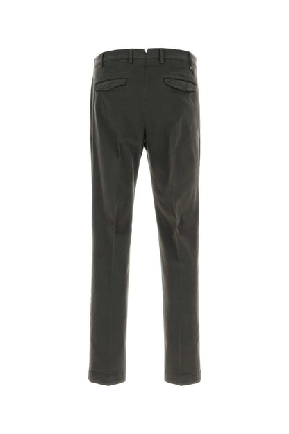 Pt Torino Stretch Cotton Trousers — Gray