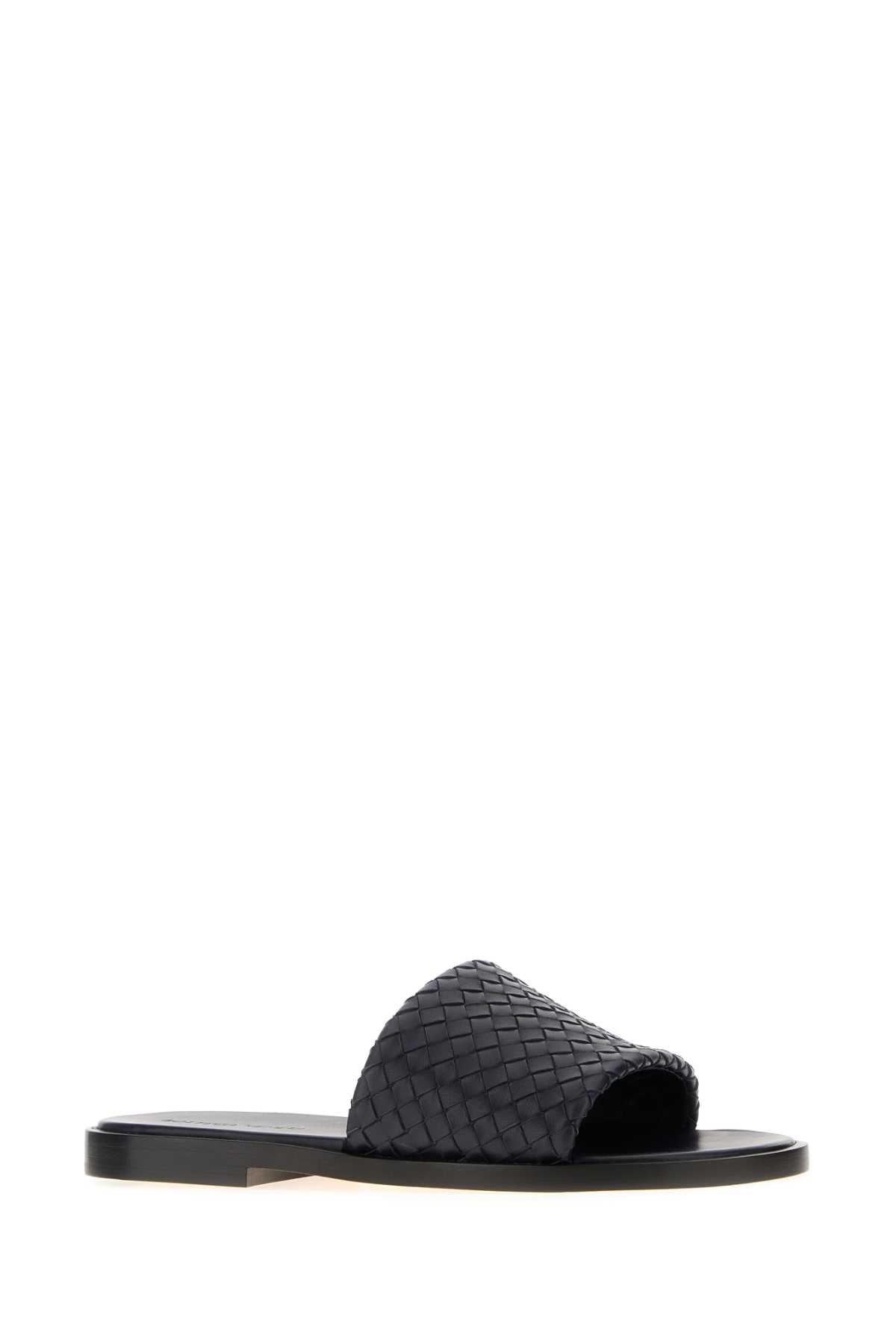 Bottega Veneta Elio Slide — Black