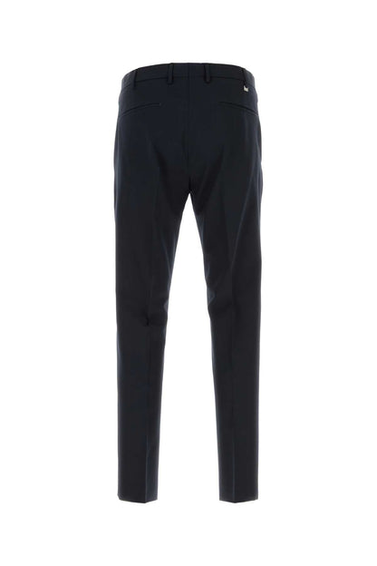 Pt Torino Stretch Wool Trouser — Navy