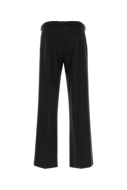 Dries Van Noten Wool Trousers — Black