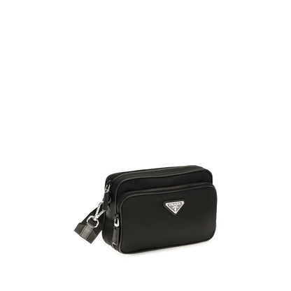 Prada Recycled Polyamide Crossbody Bag — Black