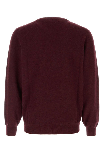 Brunello Cucinelli Crewneck Sweater — Burgundy
