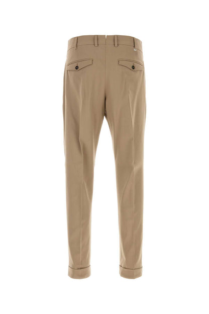 Pt Torino Pinces Trousers — Beige