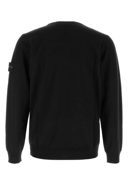 Stone Island Virgin Wool Sweater — Black
