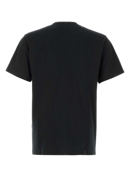 Stone Island Logo-Patch Cotton T-shirt — Black