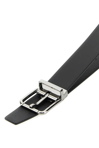 Dolce & Gabbana Leather Belt — Black