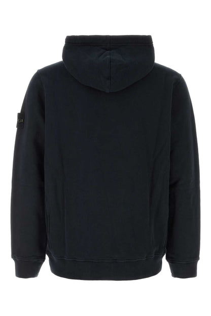 Stone Island Logo-Patched Cotton Sweatshirt — Navy