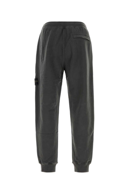 Stone Island Cotton Joggers — Gray