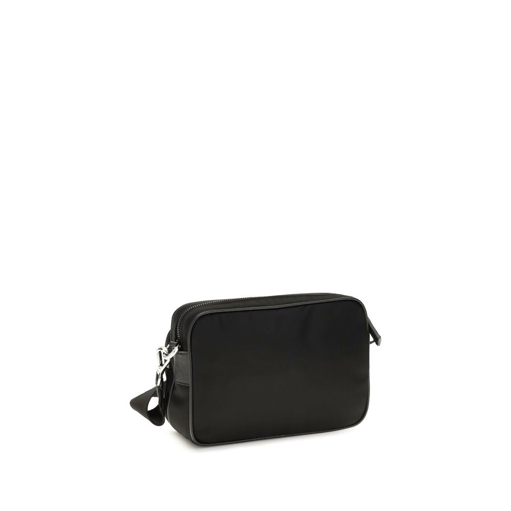 Prada Recycled Polyamide Crossbody Bag — Black