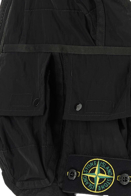 Stone Island Multi-Pocket Nylon Jacket — Black