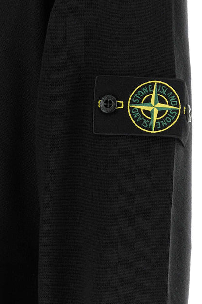 Stone Island Virgin Wool Sweater — Black