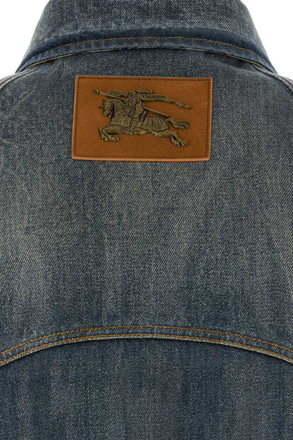 Burberry Cotton Bomber Jacket — Blue