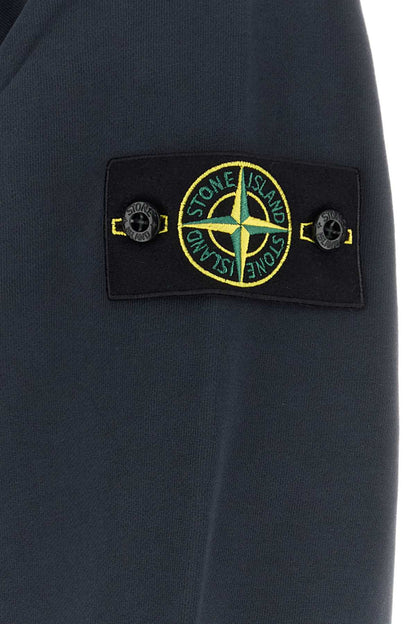 Stone Island Crew-Neck Cotton Sweatshirt — Navy