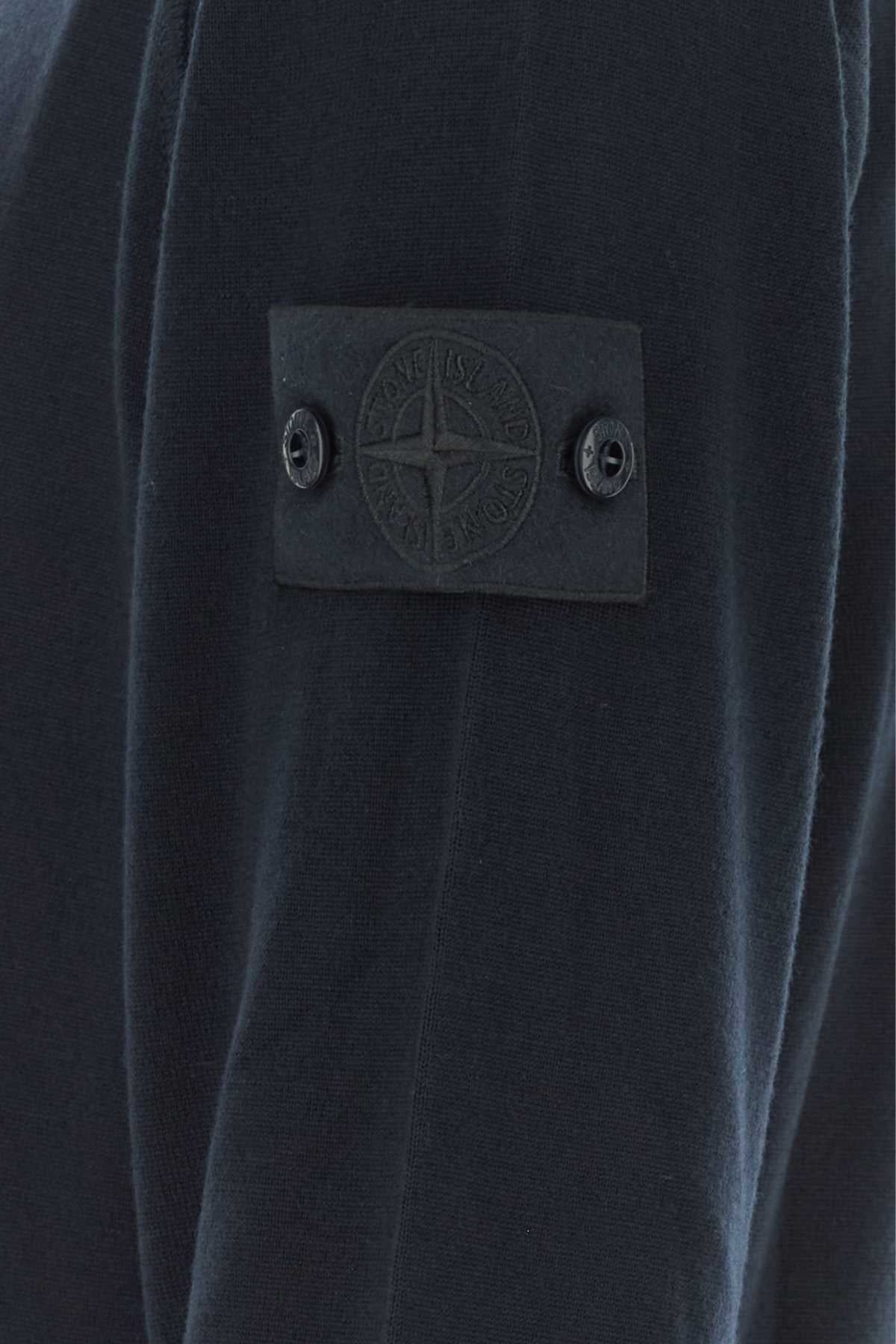 Stone Island Virgin Wool Polo — Navy