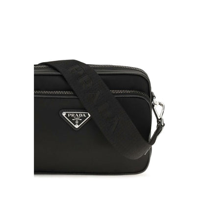 Prada Recycled Polyamide Crossbody Bag — Black