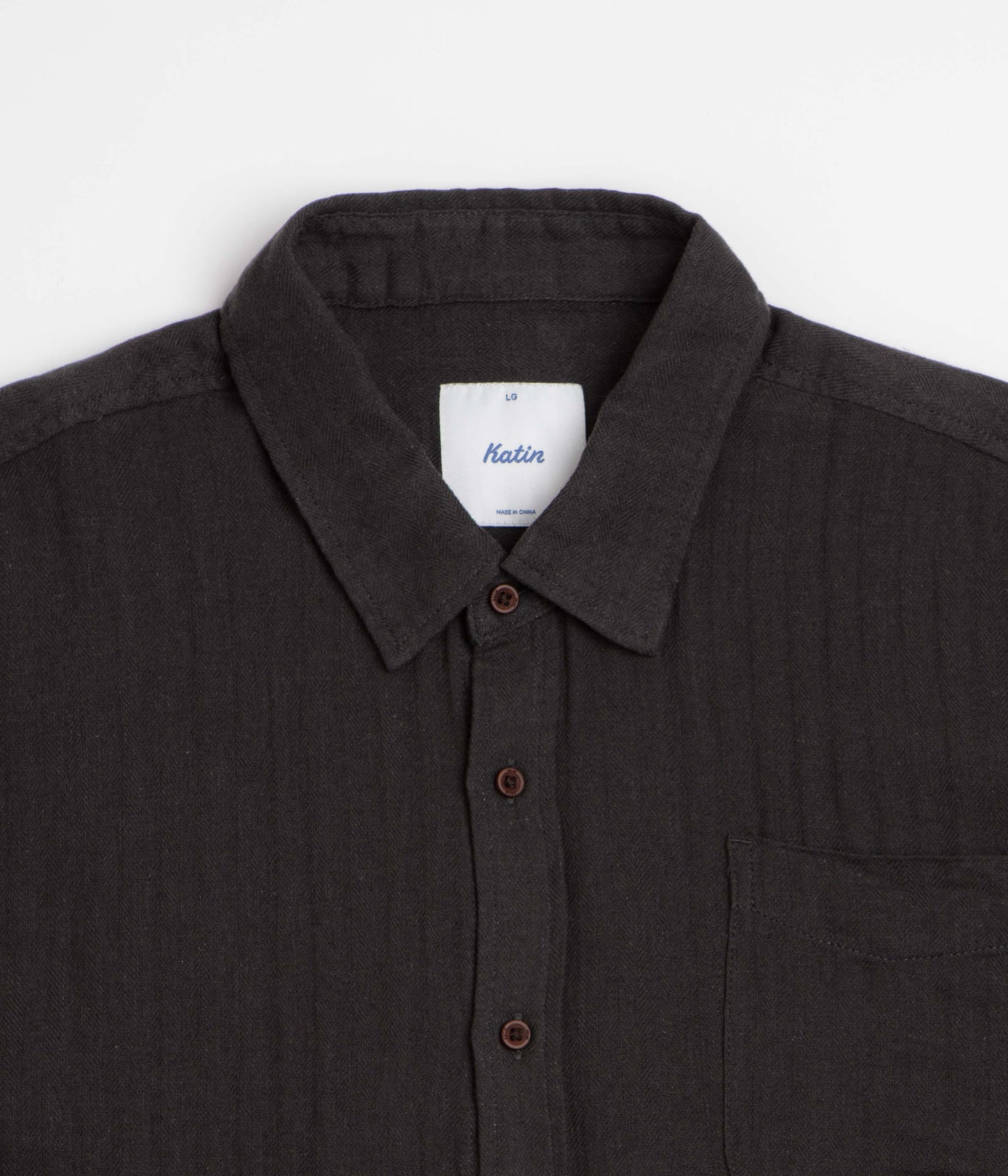 Katin Alan Solid Short Sleeve Shirt - Black Wash