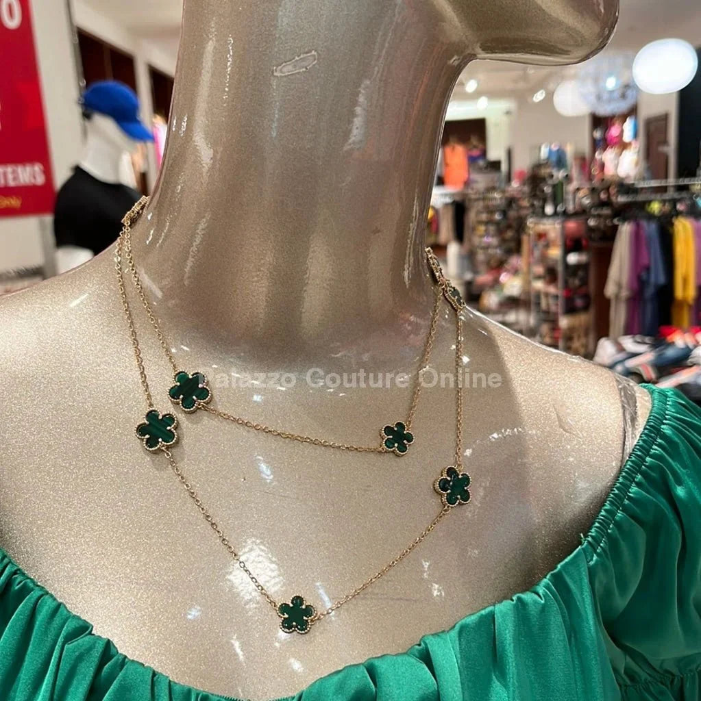 Be Loyal Long Necklace 36” (Green)