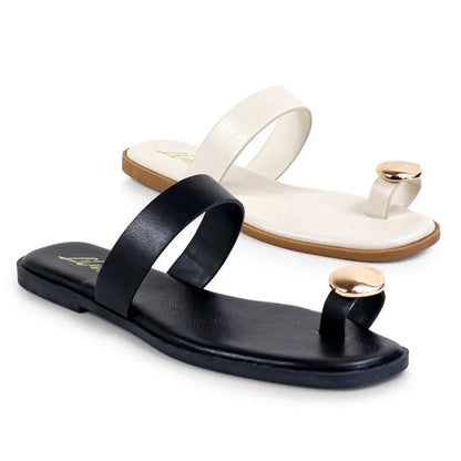 Luxe Stride Indigo Sandals - Cream