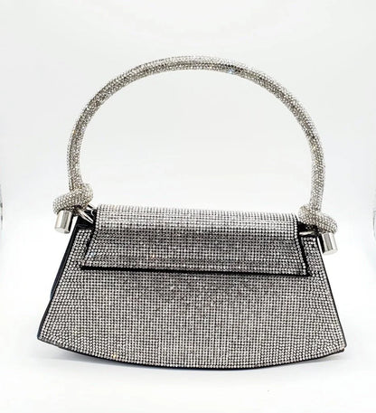 Maddie Rhinestone Handbag (Black)