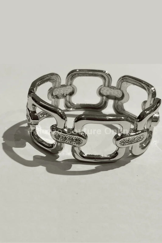 Metal Stainless Steel Bracelet (Silver)