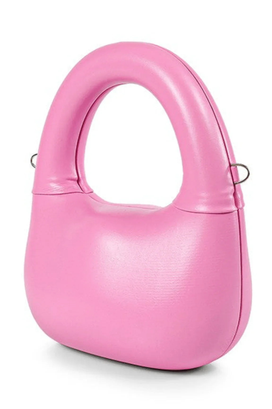 Modern Gleam Handbag (Pink) with glossy finish