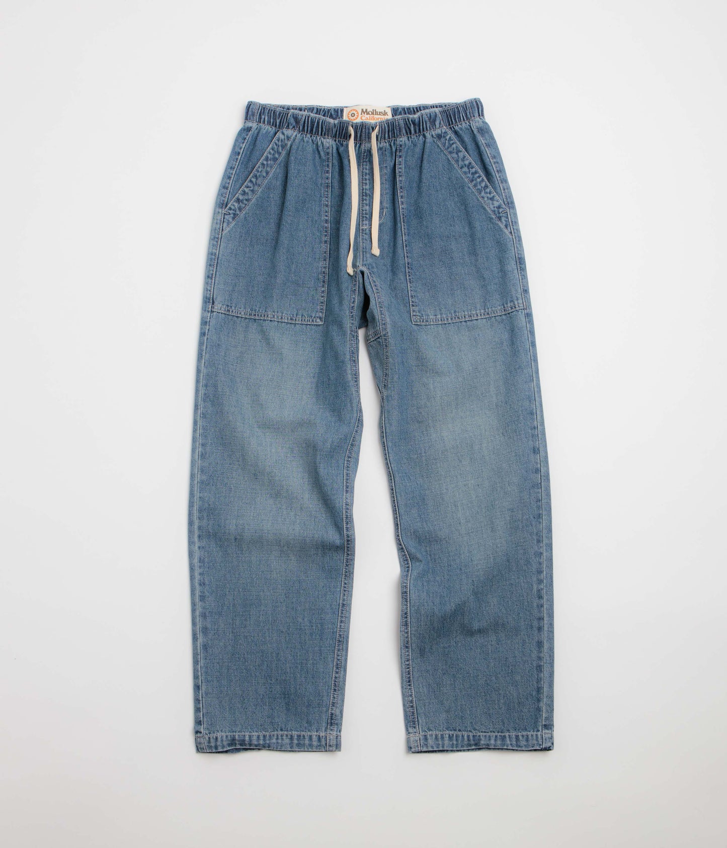 Mollusk Drawstring Salvador Pants - Vintage Indigo Denim