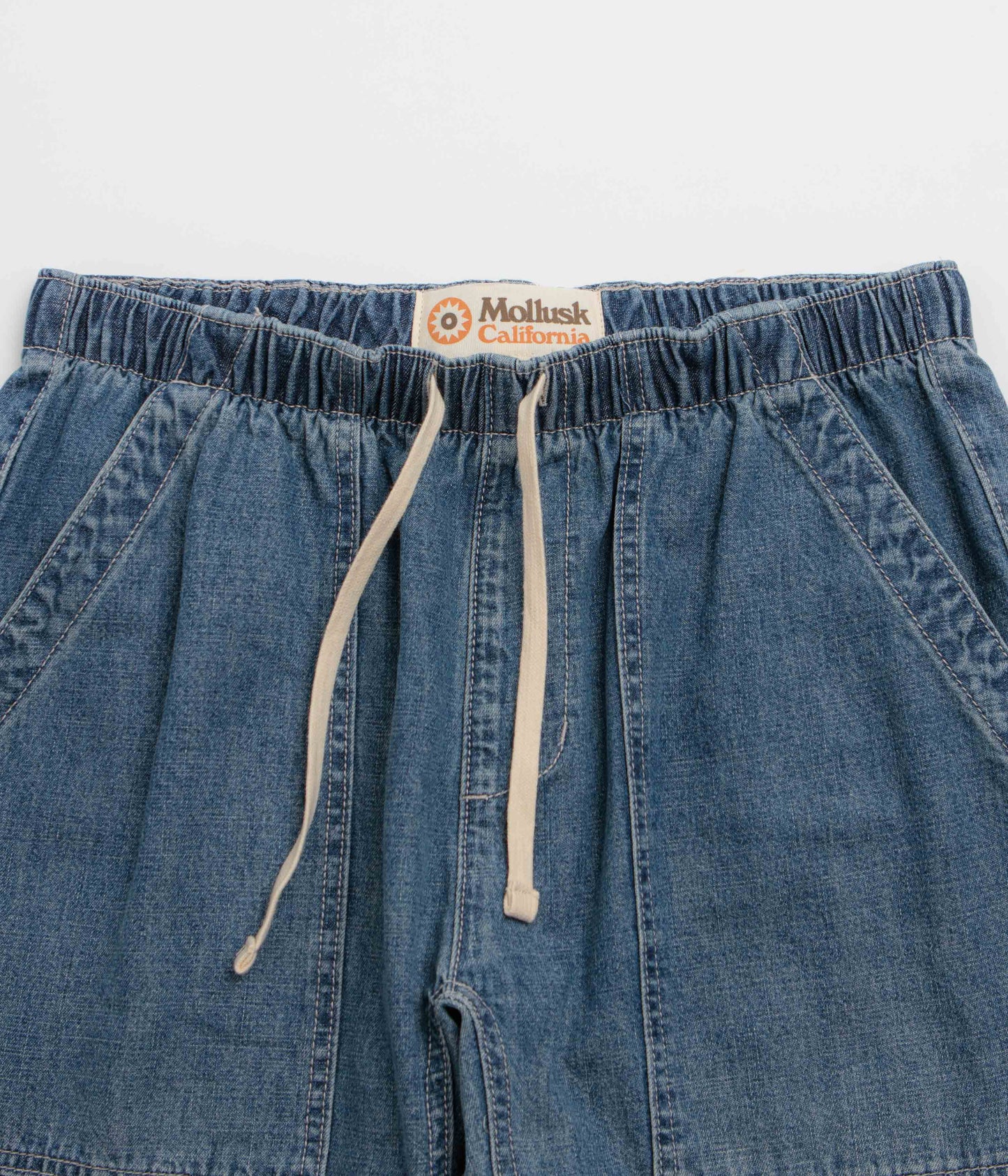 Mollusk Drawstring Salvador Pants - Vintage Indigo Denim