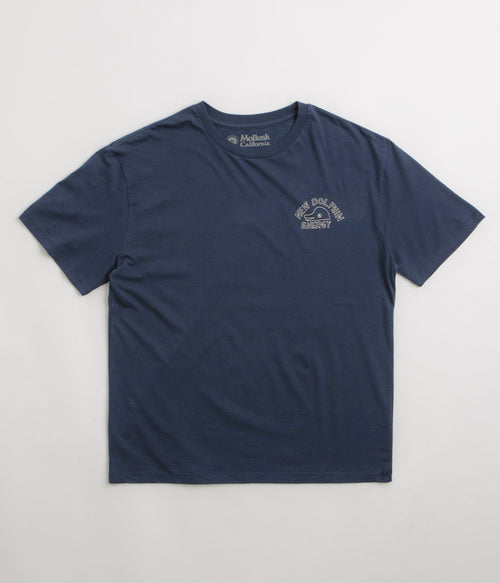 Mollusk New Dolphin Energy T-Shirt - Navy Indigo