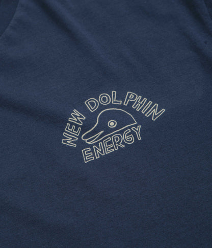 Mollusk New Dolphin Energy T-Shirt - Navy Indigo