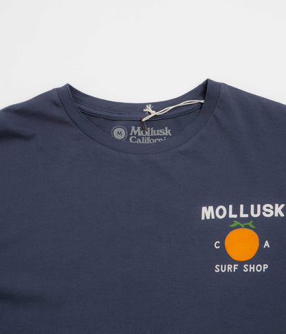 Mollusk Orange T-Shirt - Navy